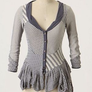 Anthropologie Leifsdottir Striped Cardigan